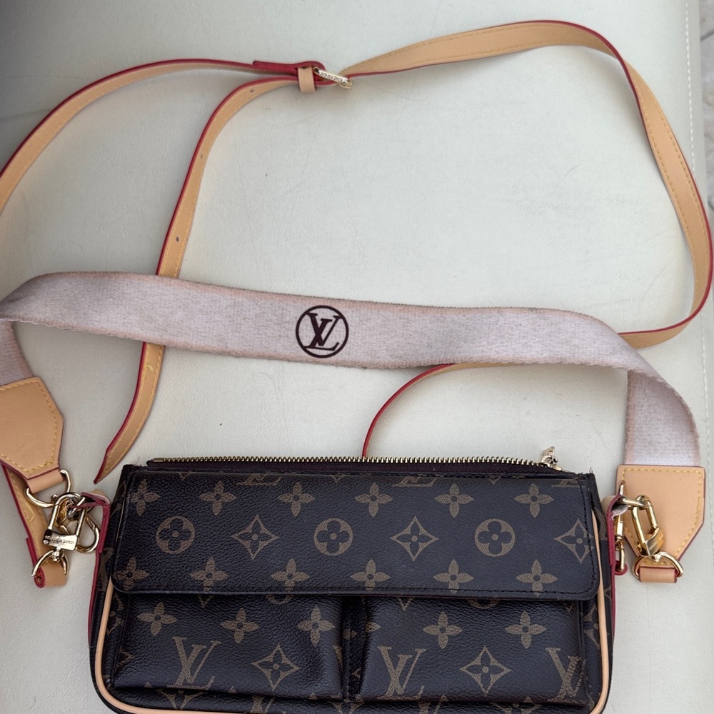 Louis Vuitton Monogram Crossbody Bag with Two Straps